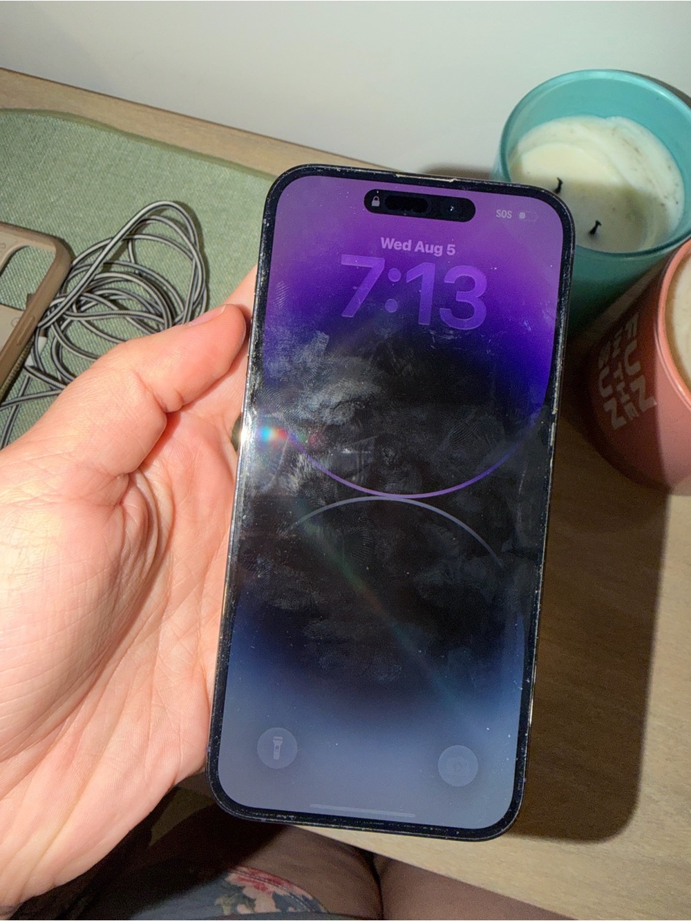 Iphone 14 Pro Max - Fully functioning (damaged backside), includes box